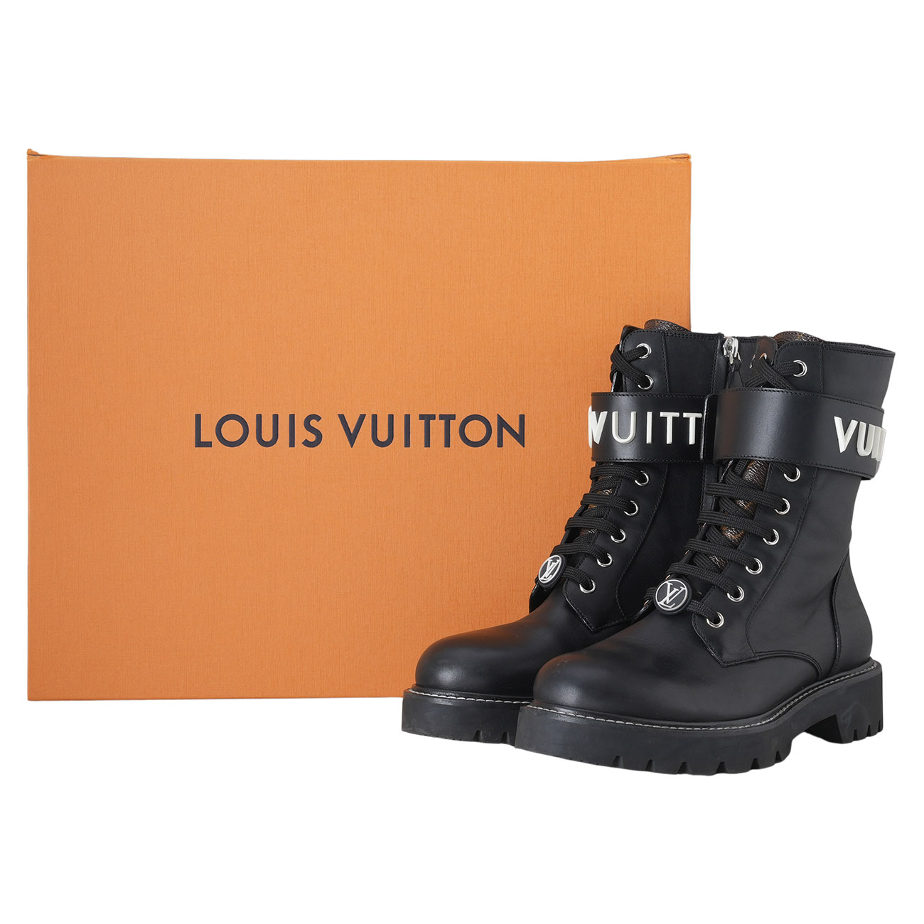 LOUIS VUITTON(USED)루이비통 1A9HAJ 플랫 부츠 #38.5